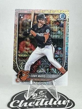 2025 BOWMAN MEGA BOX - Coby Mayo RC #37 - Mojo Chrome Refractor - Orioles
