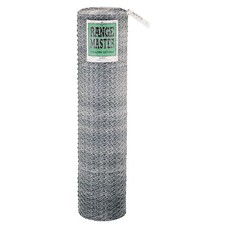 Rangemaster 5934 Poultry Net, 50 ft L, 24 in W, 20 Gauge, Hexagonal Mesh, 1 in M 1.12 per foot