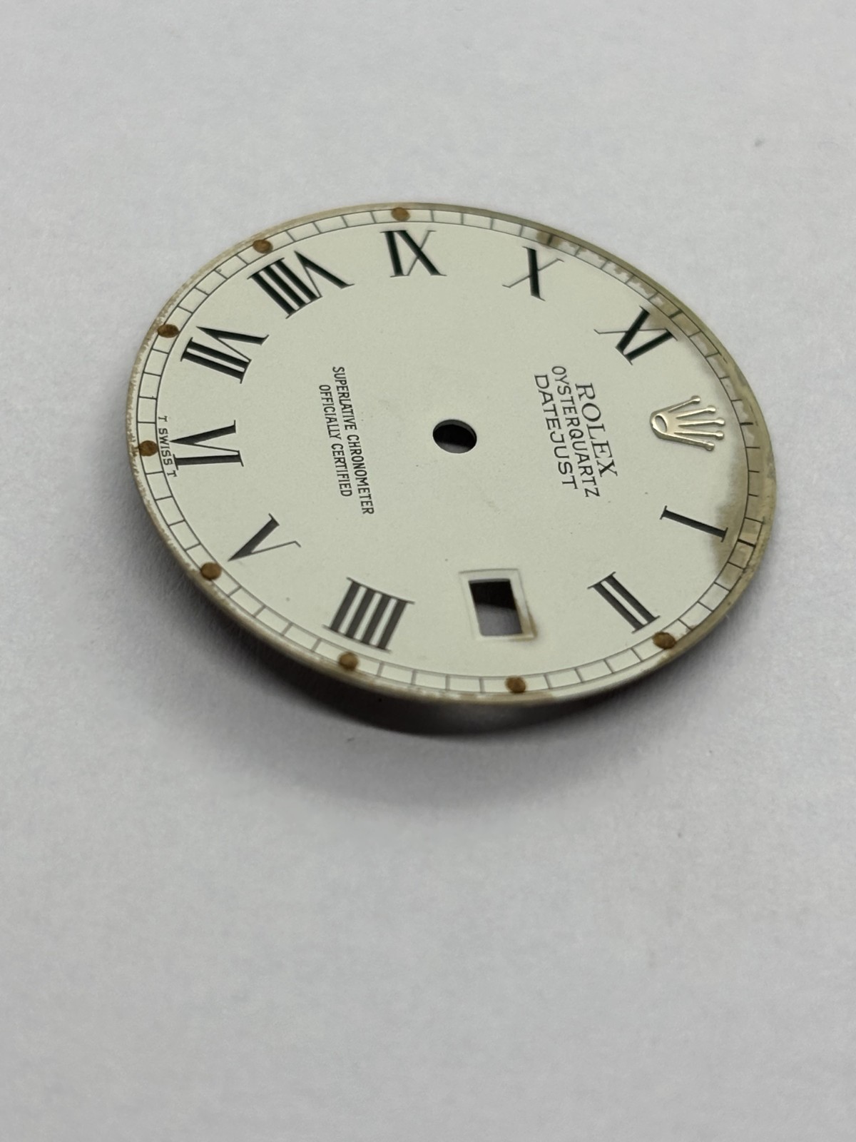 VINTAGE ROLEX OYSTERQUARTZ DATEJUST SUPERLATIVE CHRONOMETER WATCH DIAL image 3