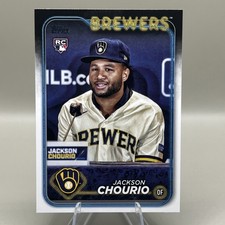 2024 Topps Series 2 Jackson Chourio Rookie Addition #698 Milwaukee Brewers