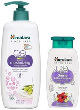 Moisturizing Baby Wash, 400 ml  Himalaya Gentle Baby Shampoo 200ml 