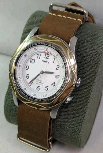 Vintage Timex Indiglo Expedition Alarm Men's Quartz Watch, Works!