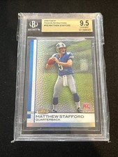 2009 Topps Finest - Matthew Stafford RC #100 Pigskin Refractor BGS 9.5 Lions
