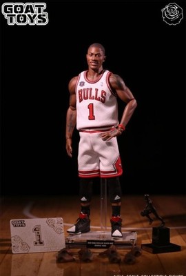 GOAT TOYS Derrick Rose NBA Chicago Bulls 2011 MVP 1/6 Scale Actionfigur NBA