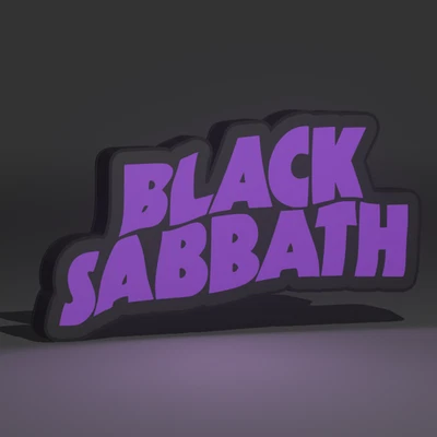 Black Sabbath Wall Light Led Light Sign USB Logo Man Cave Music Ozzy