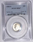 1953-S Roosevelt Dime – PCGS MS67