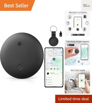 Android Tracker Tags, 1 Pack Google Certified Smart Tracker with Silicone Cas...