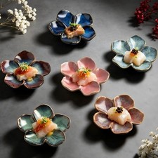 1 Pc Ceramic Sauce Plate Seasoning Dish Condiment Japanese Dipping