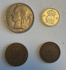 Lot of 12 European coins (1920-68) Spain Italy France Belgium Sweden Wst Germany — photo 5