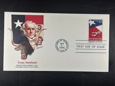 1986 Texas Statehood San Jacinto 1836 ArtCraft FDC Washington TX First Day a791
