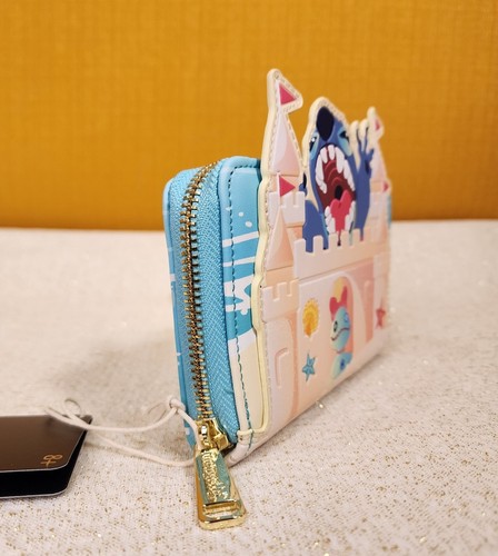 Loungefly Disney lilo and Stitch Sandcastle Beach Surprise Zip-Around Wallet NEW - Picture 3 of 12