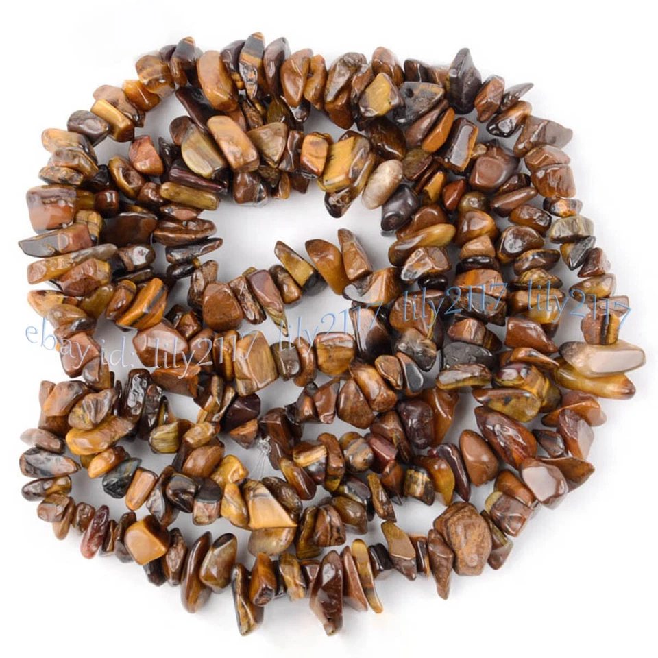 Natural Multiple Gravel Gemstone Irregular Nugget Chip Loose Beads 15'' Strand - Image 3 of 4