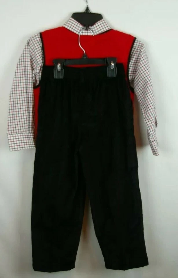 Goodlad 3 изделия наряд брюки, рубашка на пуговицах и свитер жилет для мальчиков/детей размер 5 - Изображение 3 из 4