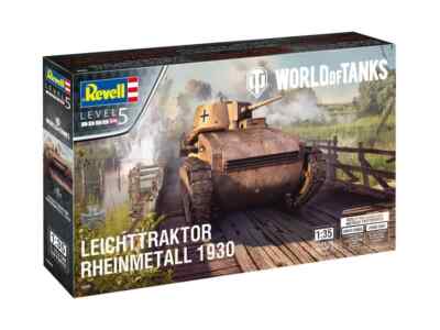 Revell 1/35 World of Tanks Leichttraktor Rheinmetall 1930 Bausatz 03506 KOSTENLOSER UK-VERSAND