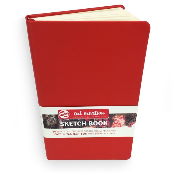 Royal Talens Kunst Kreation Hartcover Skizzenbuch 80 BläTter 13 X 21Cm Rot-image