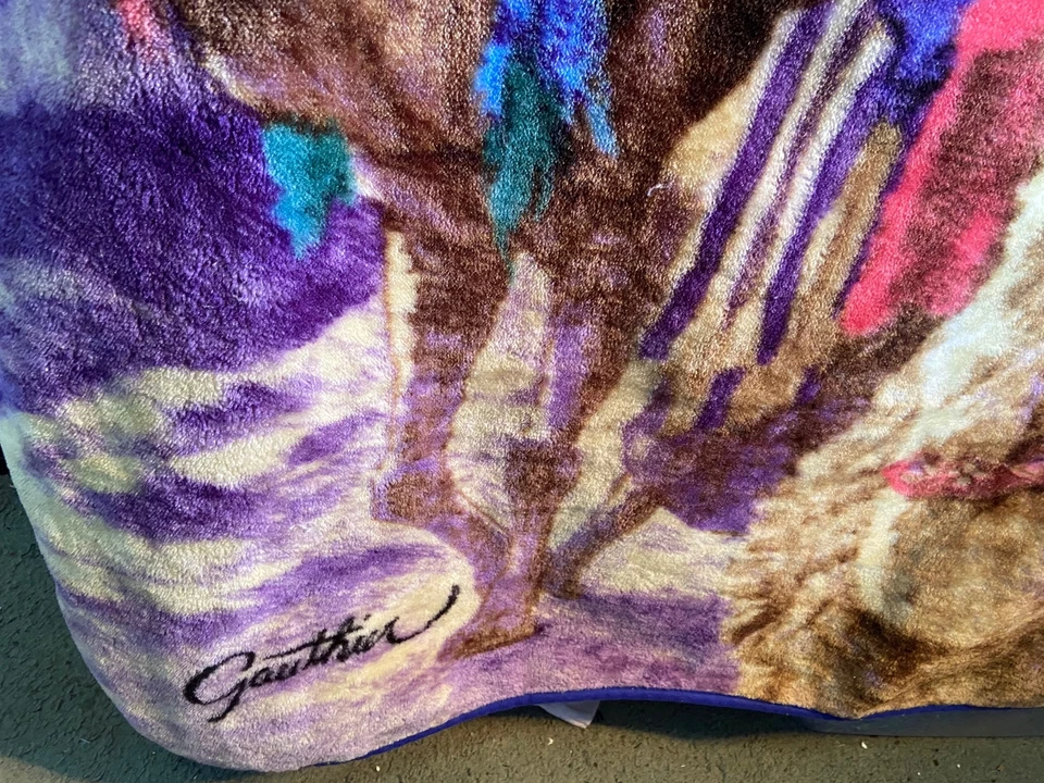 Northwest Gauthier Fleece Blanket 60" x 48" Throw Christmas Wise Men 3 Kings - Image 3 of 4