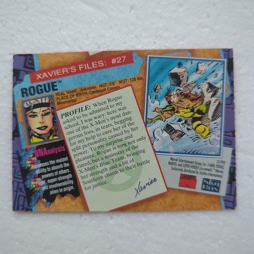 Rogue #27 1993 SkyBox Marvel X-Men Series 2 Collectible Card - Picture 2 of 12