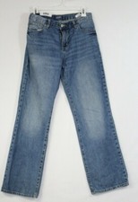 Old Navy Blue Denim Boot Cut Jeans Size 14 Husky, Adjustable Waistband boys