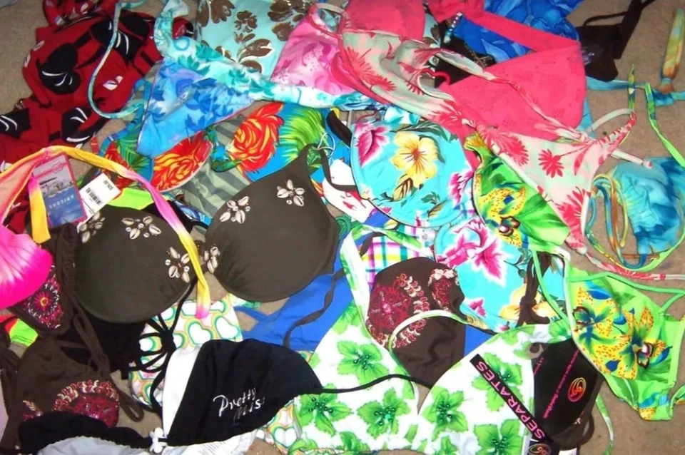 Lote de 10 Bikini Traje de Baño Prendas para el torso o Parte Inferior Talla XS, S, M, L, XL NUEVO CON ETIQUETAS/NUEVO SIN ETIQUETAS Foto 3 de 4