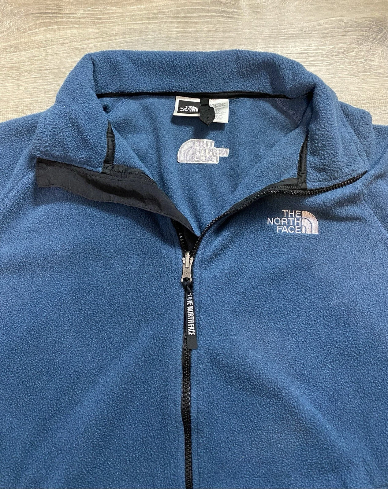 The North Face Jacket Men’s XL Blue Fleece Polartec Full Zip Coat Mock Sweater🔥
