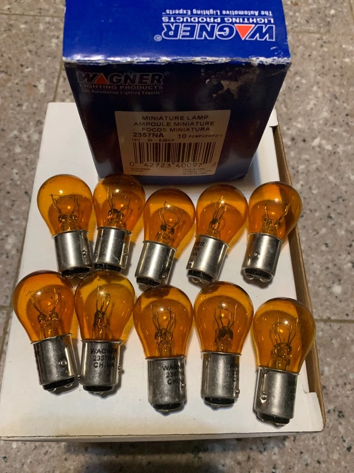 Nueva bombilla de señal de giro - lámpara en miniatura - iluminación Wagner en caja 2357NA Foto 3 de 3