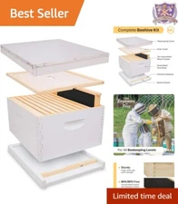Modular 10-Frame Bee Hive with Telescoping Cover - Perfect for Growing Colonies