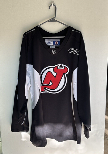 REEBOK CCM NHL New Jersey Devils Zach Parise #9 Black Red Jersey Men's XL - Foto 1 di 8