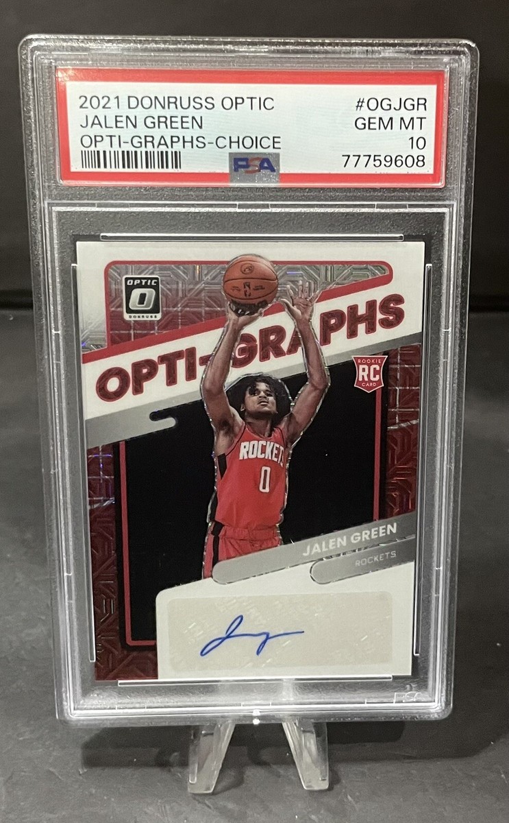 2021 Donruss Optic Jalen Green RC Rookie Opti-Graphs Choice 