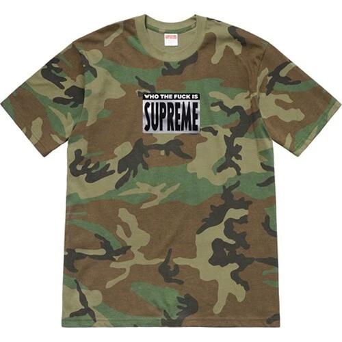 Tee shirt Supreme Who The Fxxx Woodland Camo XL