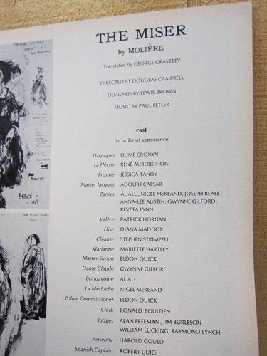 The Miser (Hume Cronyn, Jessica Tandy - Mark Taper Forum (L.A.) 1968 - Imagen 4 de 4