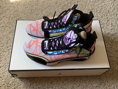 Air Jordan XXXIV “Zion” PE – White/Black/Multi-Color | Men’s Size 9 | New in Box Nike Air Jordan 34 Zion PE GS Coloring Book Men Youth Sz 7Y  main image 2
