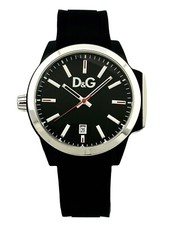 D&G Dolce & Gabbana Men's Salt & Pepper DW0745 Black Resin Watch Black Dial