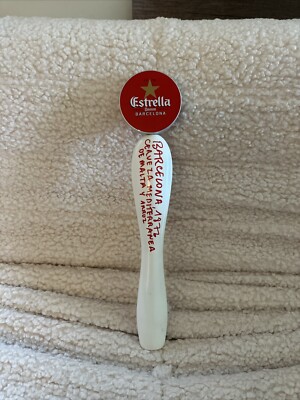 Estrella Damm Cerveza Beer Tap Handle 13.75'' Barcelona 1876 Spain Man Cave Pub
