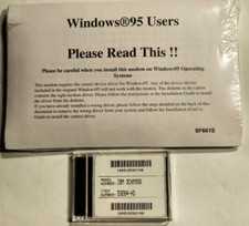 VINTAGE IBM 3CXM356 56K V.90 PC CARD MODEM W/ XJACK CONNECTOR