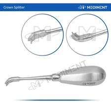 Mediment PREMIUM Offset Crown Splitter Remover Elevator Handle Dental INSTRUMENT
