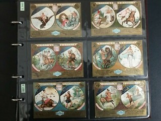 trade cards Liebig the signs of the zodiac S542 1897 full set