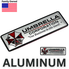 Metal Umbrella Corporation Decal Sticker Emblem Bumper Sticker Car Truck Silver