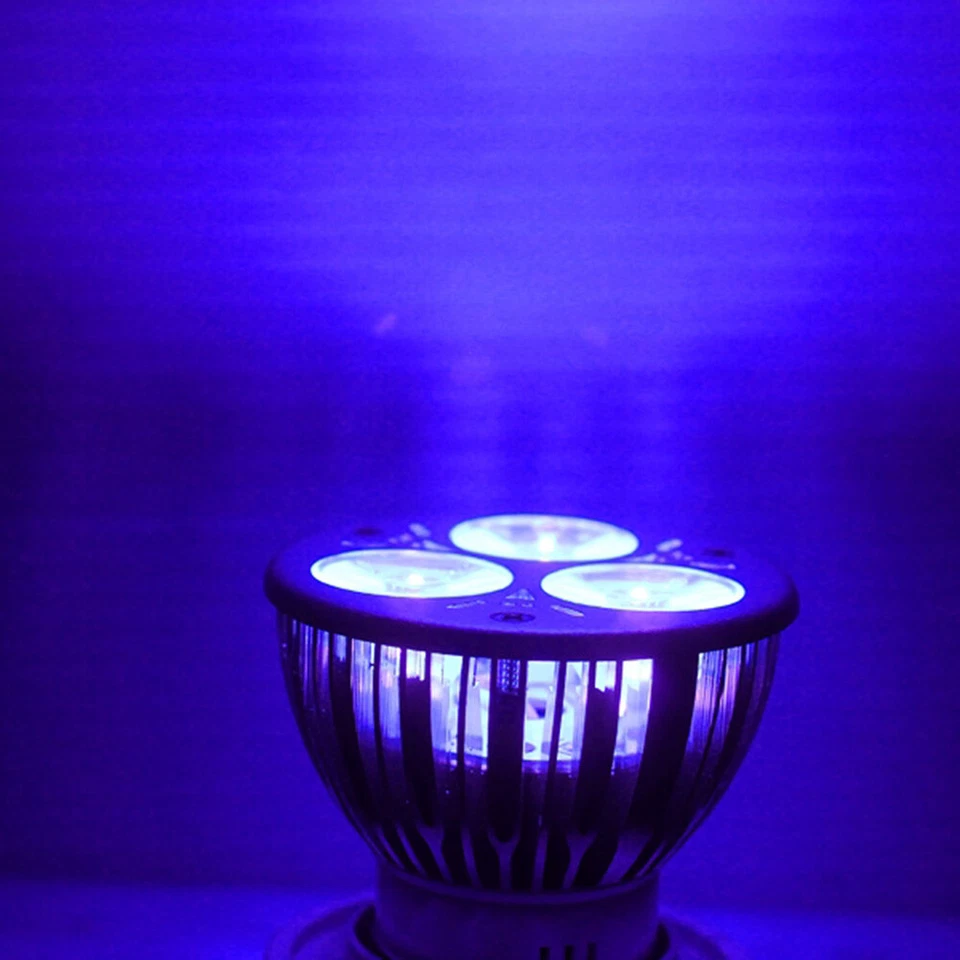 High Power 3W 3x1W MR16 UV Ultraviolet Purple Light LED Bulb Lamp 12V NEO - Image 3 of 4