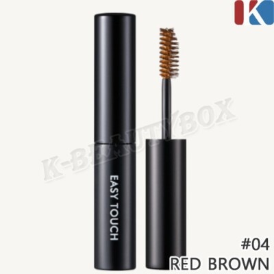 TONYMOLY Easy Touch Coloring Browcara 5ml #04 Red Brown Eyebrow Mascara NEW