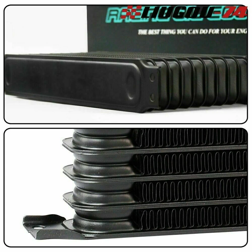 15 Row 10AN Universal Performance Alumium Engine Oil Cooler + Filter Adapter New Foto 4 de 4