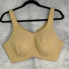 Knix Catalyst Sports Bra Seamless Wireless sz 8 Beige Comfort Support