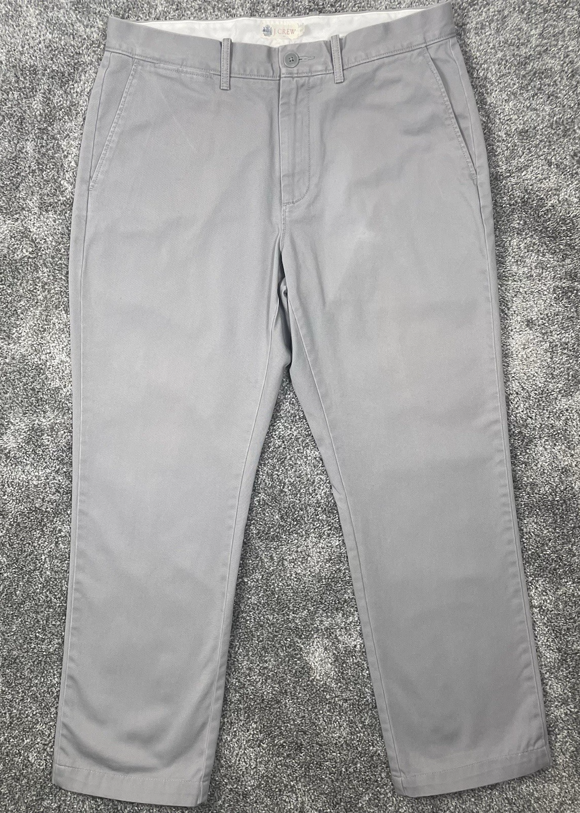 J Crew The Sutton Chino Pants Mens 32x30 Khaki Cotton Straight Fit