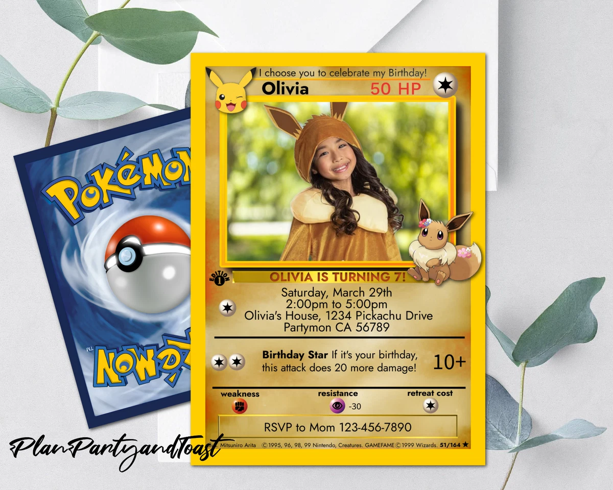 Pokmon Greeting Invitations for sale | eBay Pokmon Greeting Invitations for sale | eBay