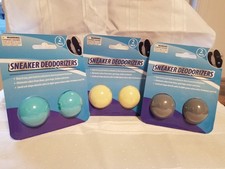 SHOE BALL DEODORIZERS KEEP SNEAKERS FRESH OVERNIGHT TWIST AND PLACE