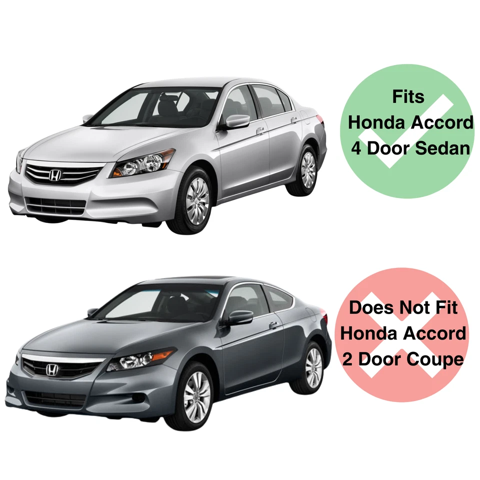 Fits 2008-2012 Honda Accord 4 Dr Sedan Passenger Right Front Door Window Glass Foto 3 de 3