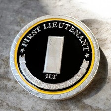 Challenge Coin Army Rank First Lieutenant 1LT Coin  FAST SHIPPING   NEW 