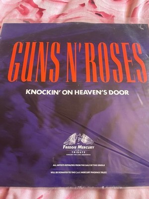 12'' single - GUNS N  ROSES Knockin' On Heaven's Door -F. Mercury Tribute -  NEW