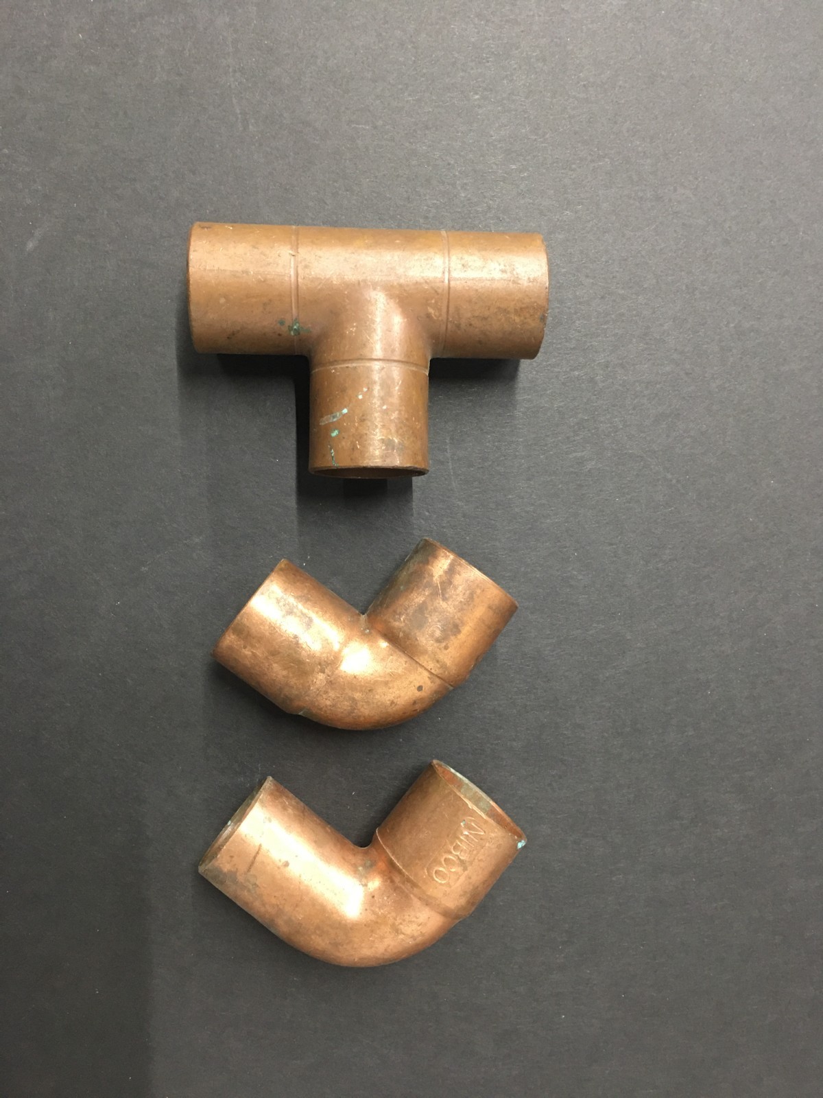 Lot of 1 inch copper fittings