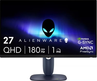 Alienware - AW2725DM 27'' IPS LED QHD 180Hz 1ms FreeSync and G-Sync Compatible...