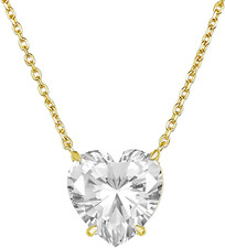Women Heart Necklace Gold, Tiny Gold Heart Pendant Necklace Small 14K Gold Plate